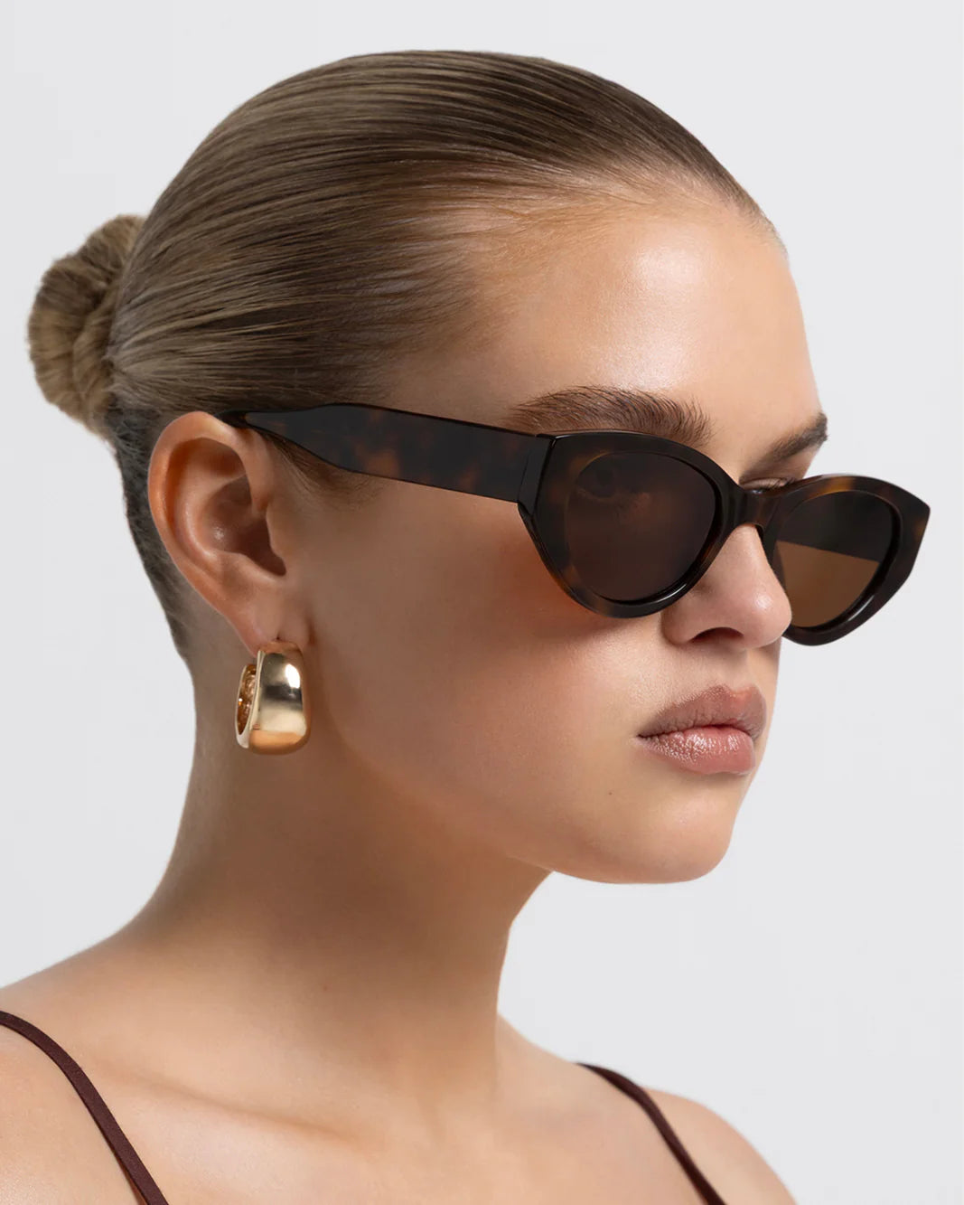 The Kelly Sunglasses Havana Tort-Hazel