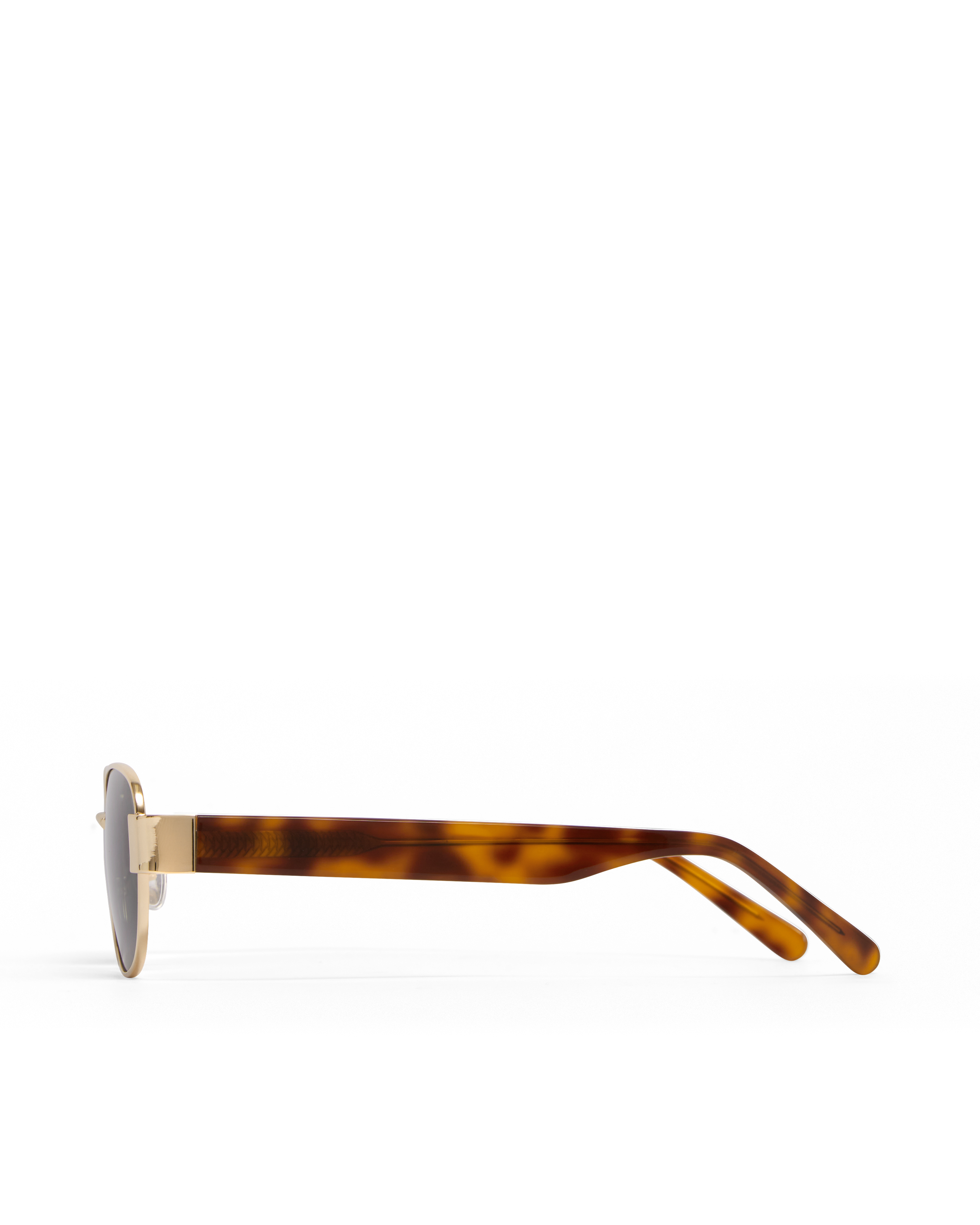 The Addison Sunglasses Gold Havana Tort Green