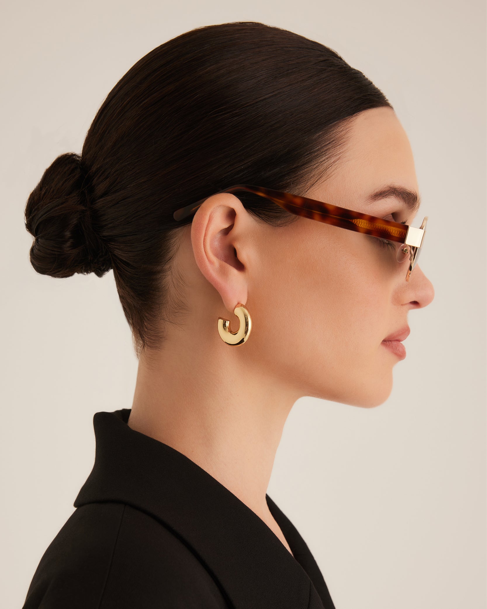 The Addison Sunglasses Gold Havana Tort Green
