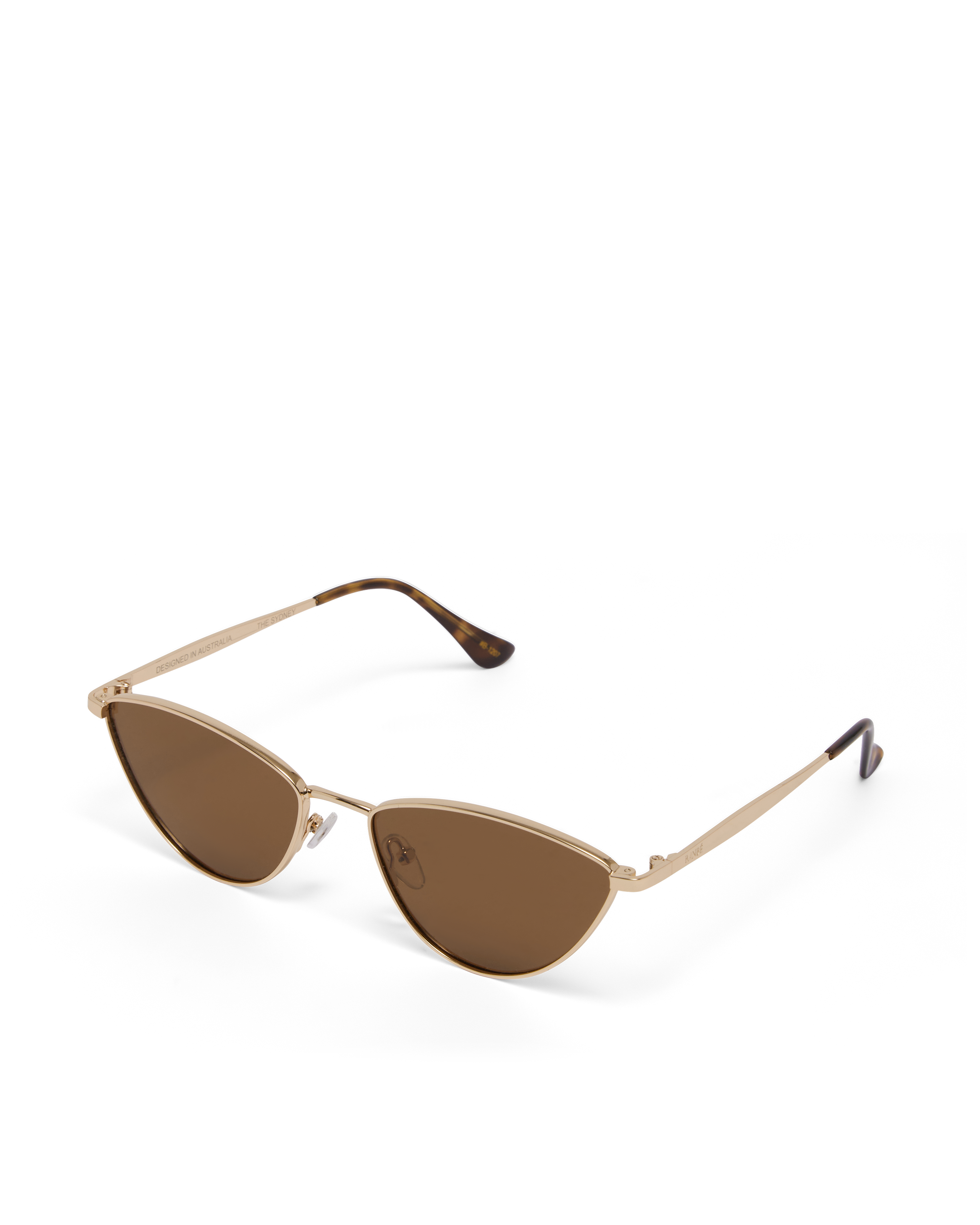 The Sydney Sunglasses Gold Brown