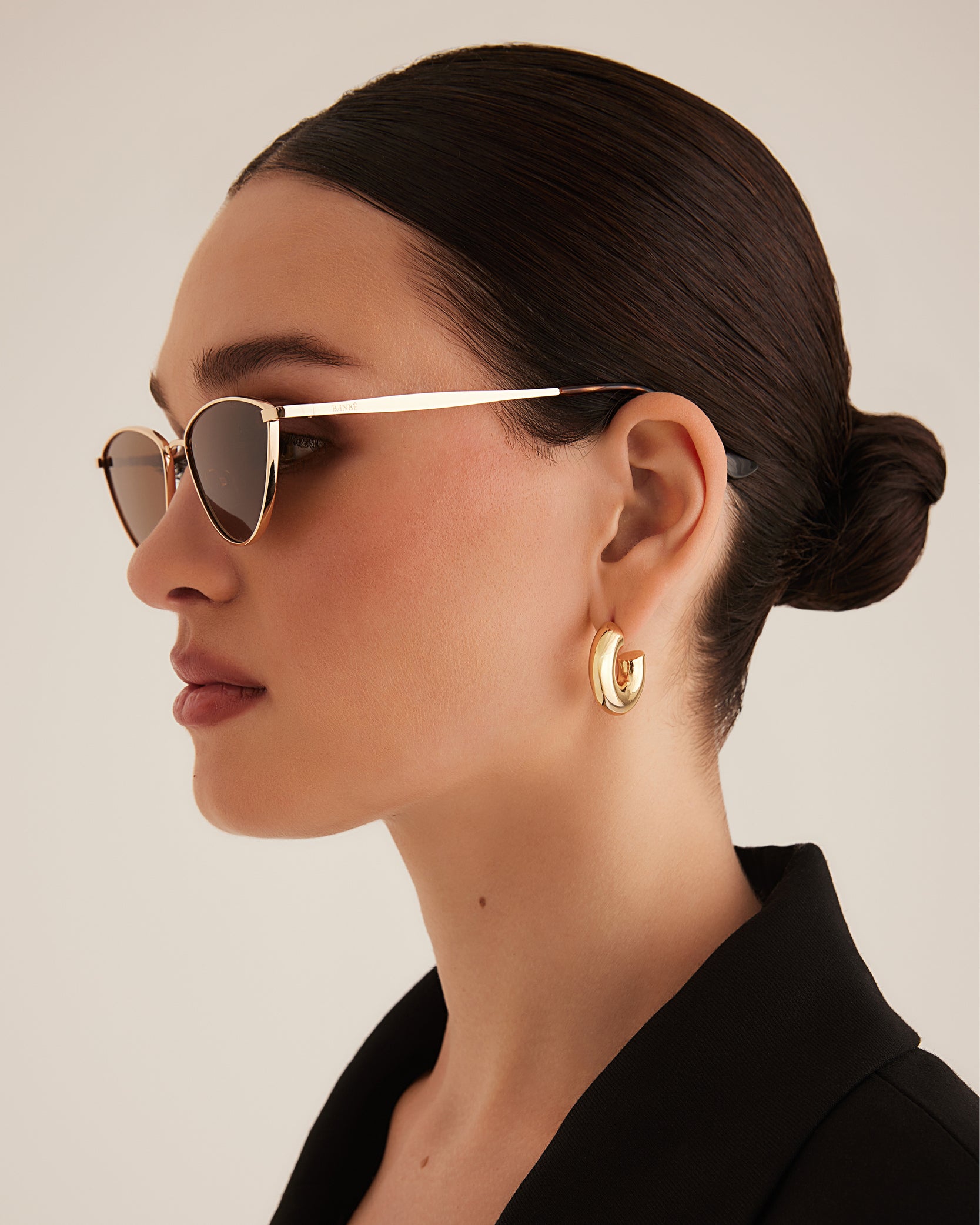 The Sydney Sunglasses Gold Brown