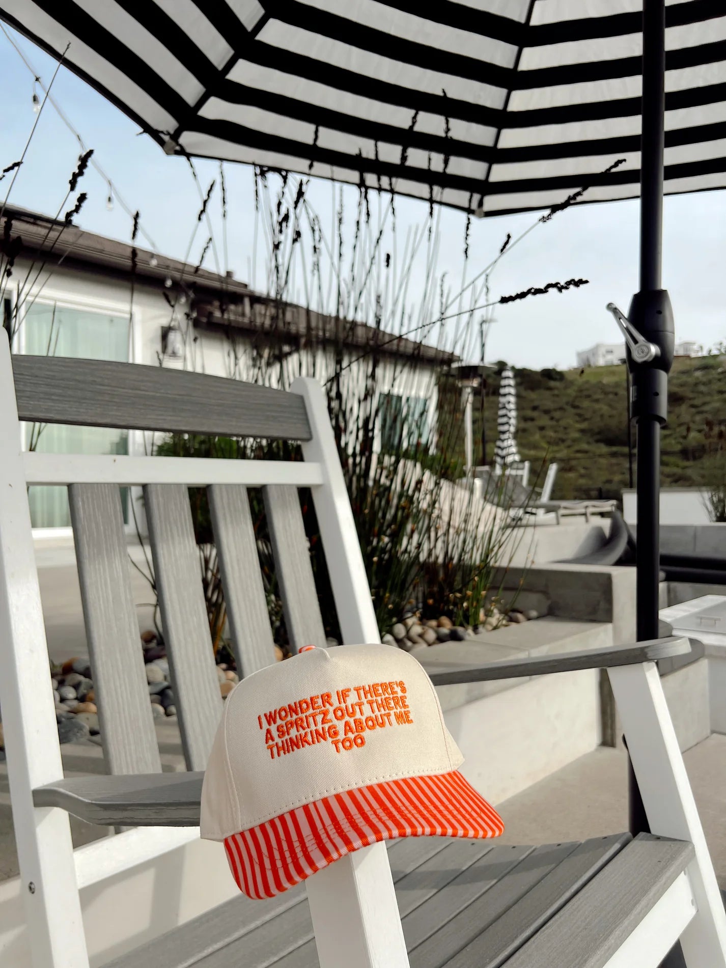 Spritz Striped Hat | Orange