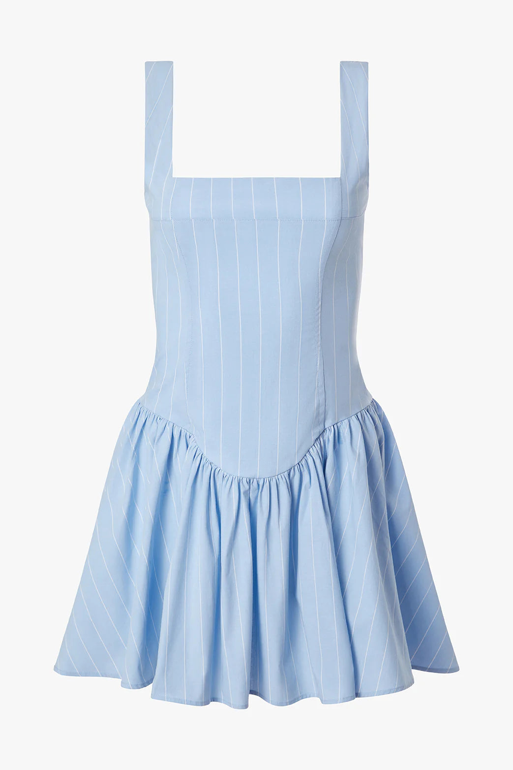 Corset Peplum Mini Dress | Classic Blue