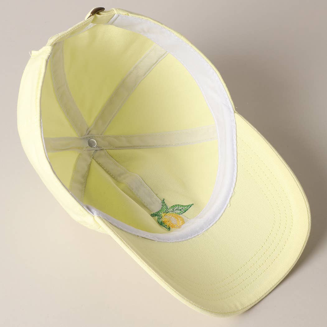 Limone Embroidered Baseball Cap