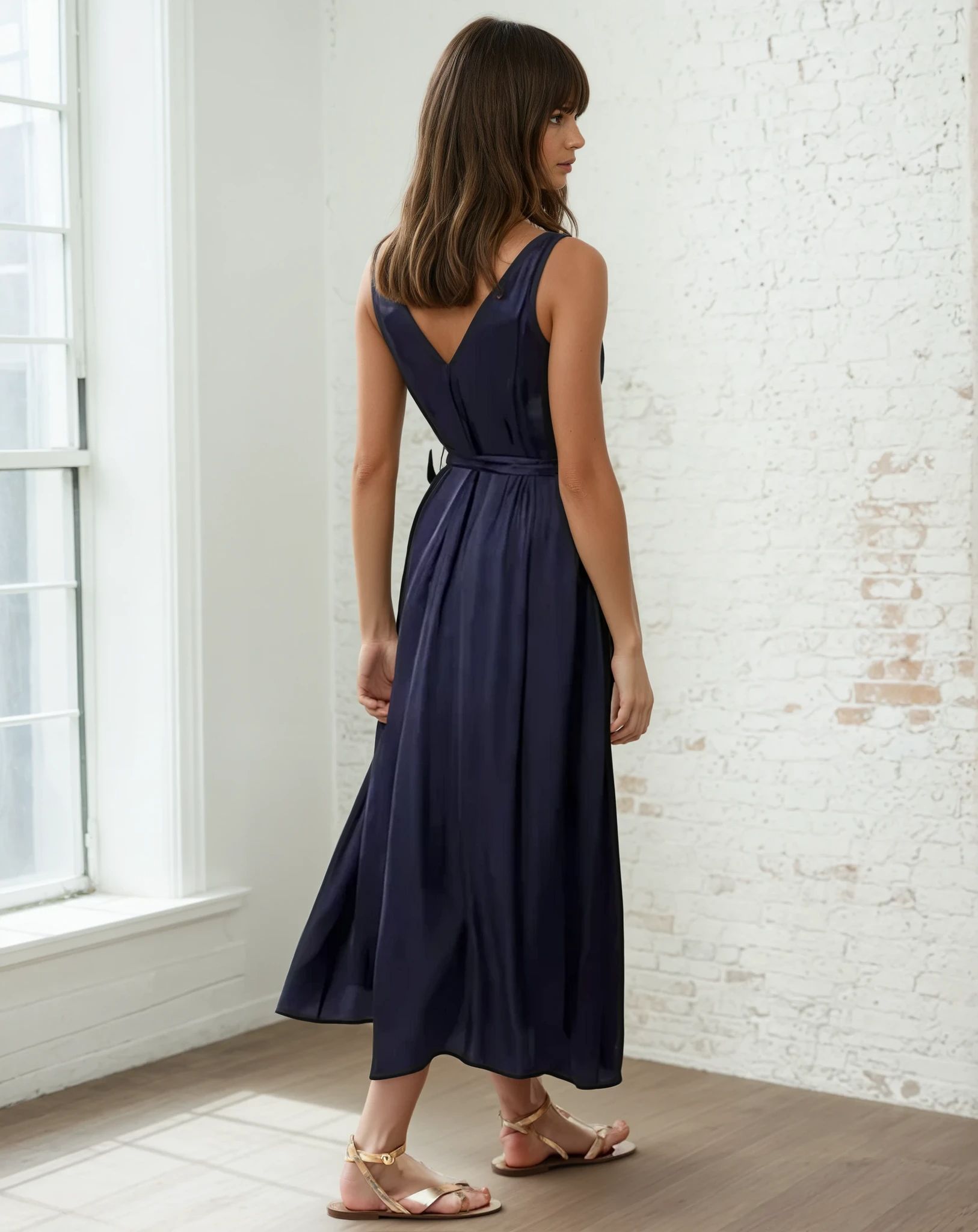 Achouak Dress | Bleu Marine