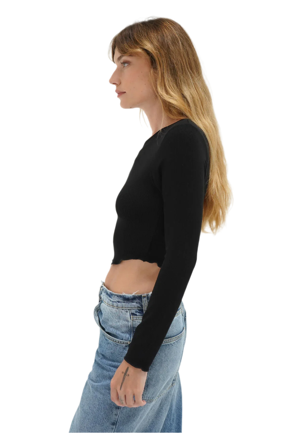 Arya Ribbed Long Sleeve Top
