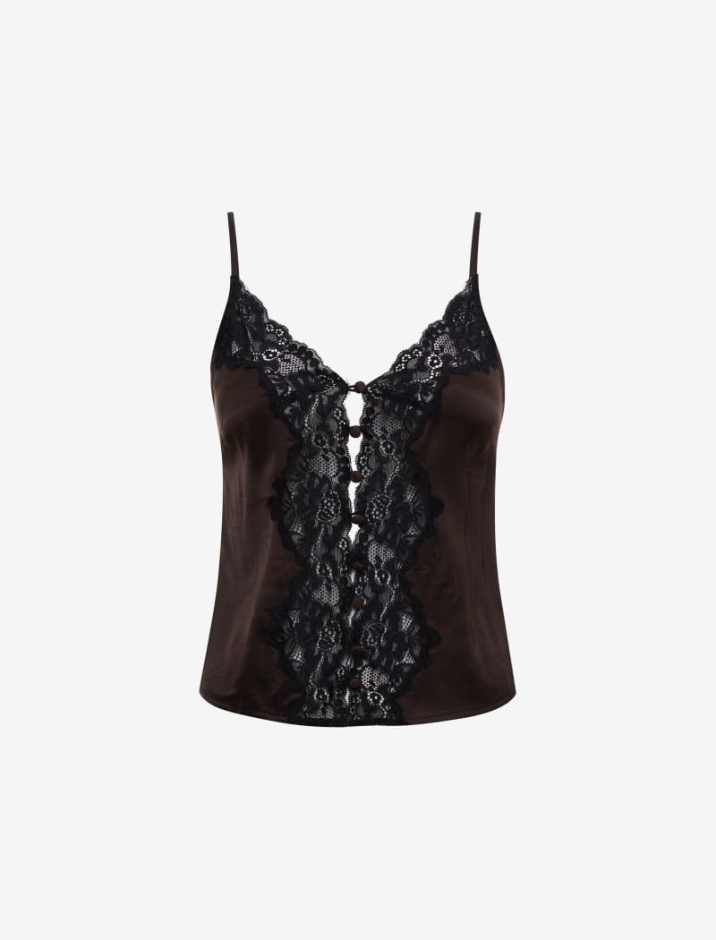 Chantilly Tank Top Espresso Bamboo