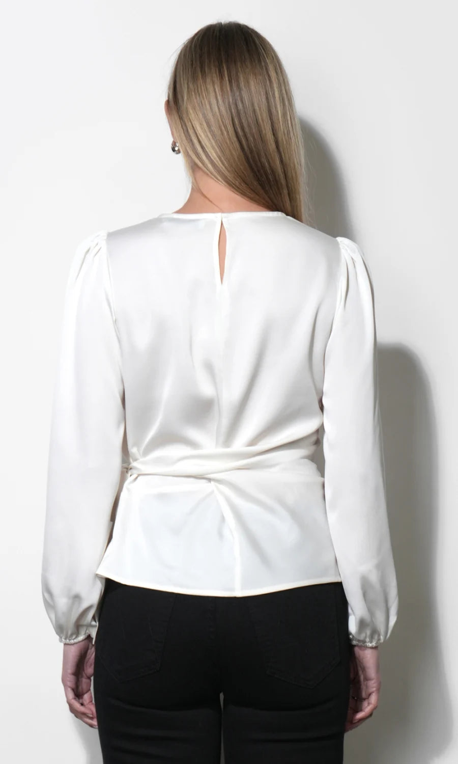 Greylin Lola Ivory Side Tie Blouse
