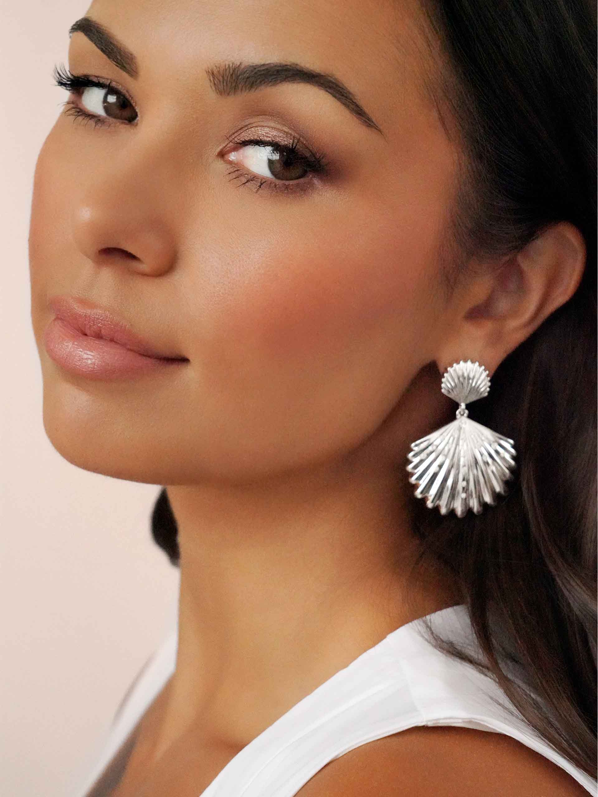 Sun-Drenched Shell Earrings