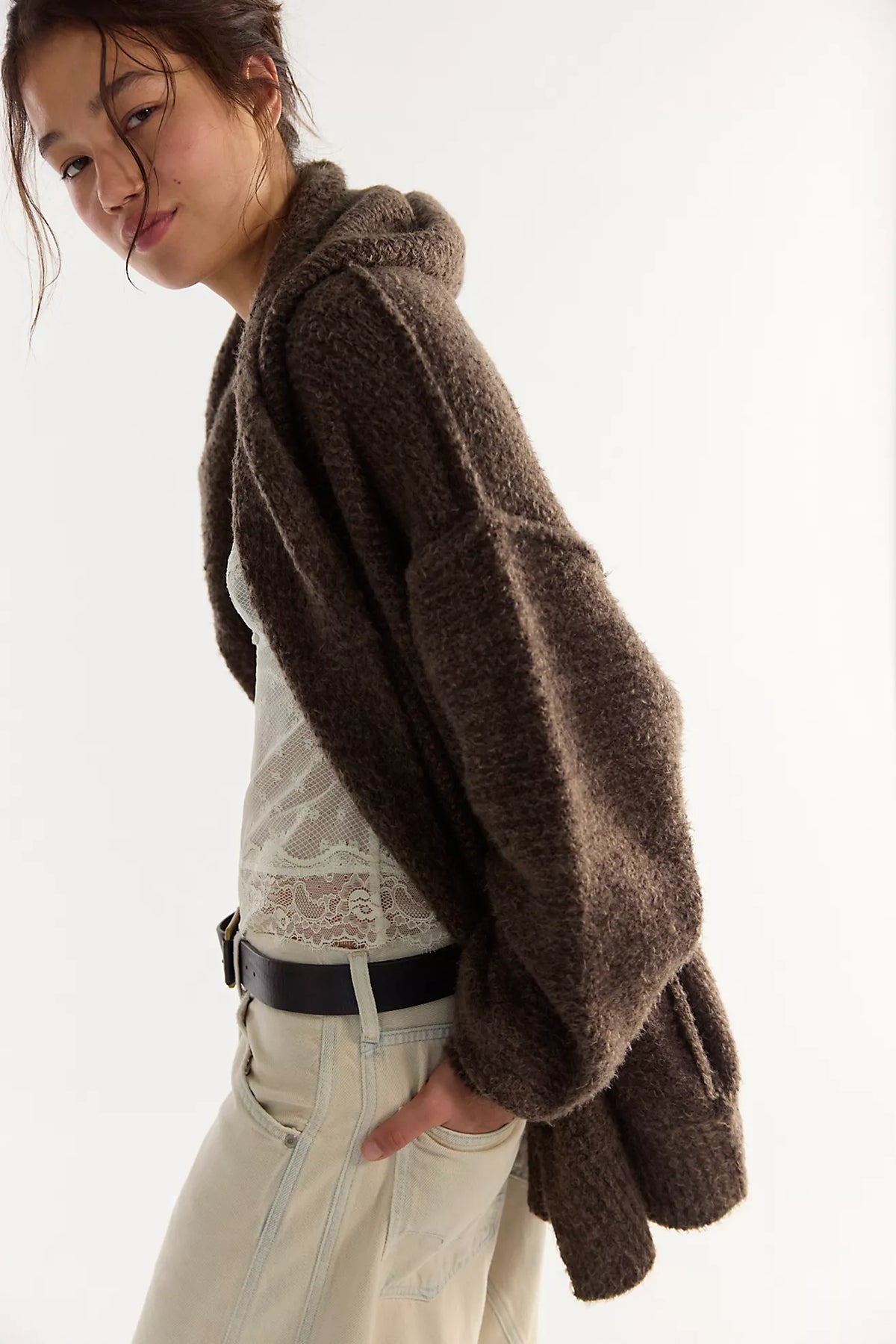 Thistle Hooded Oversized Cardi