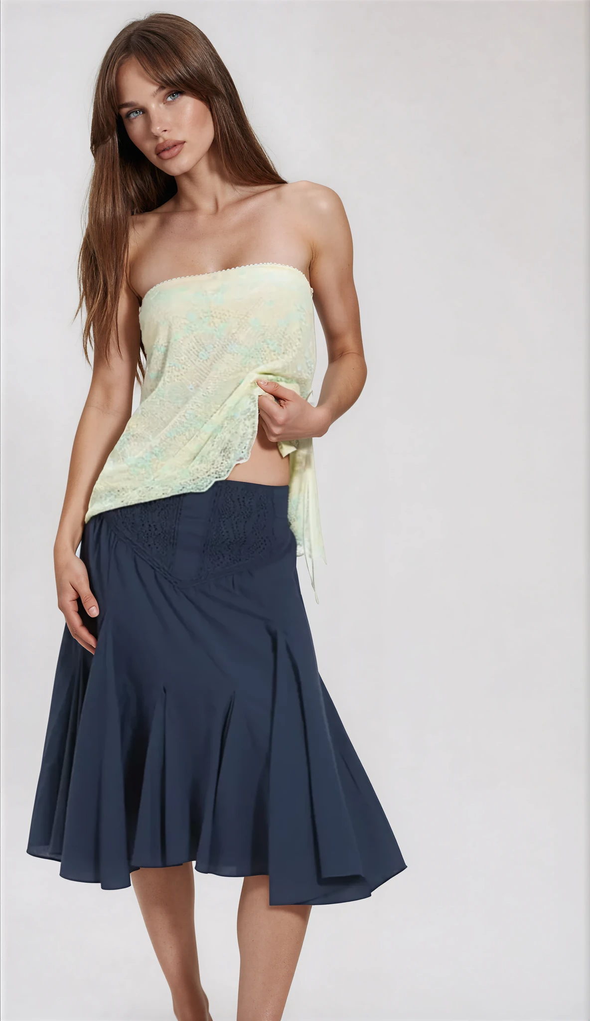 FP One Frida Godet Midi Skirt | Free People