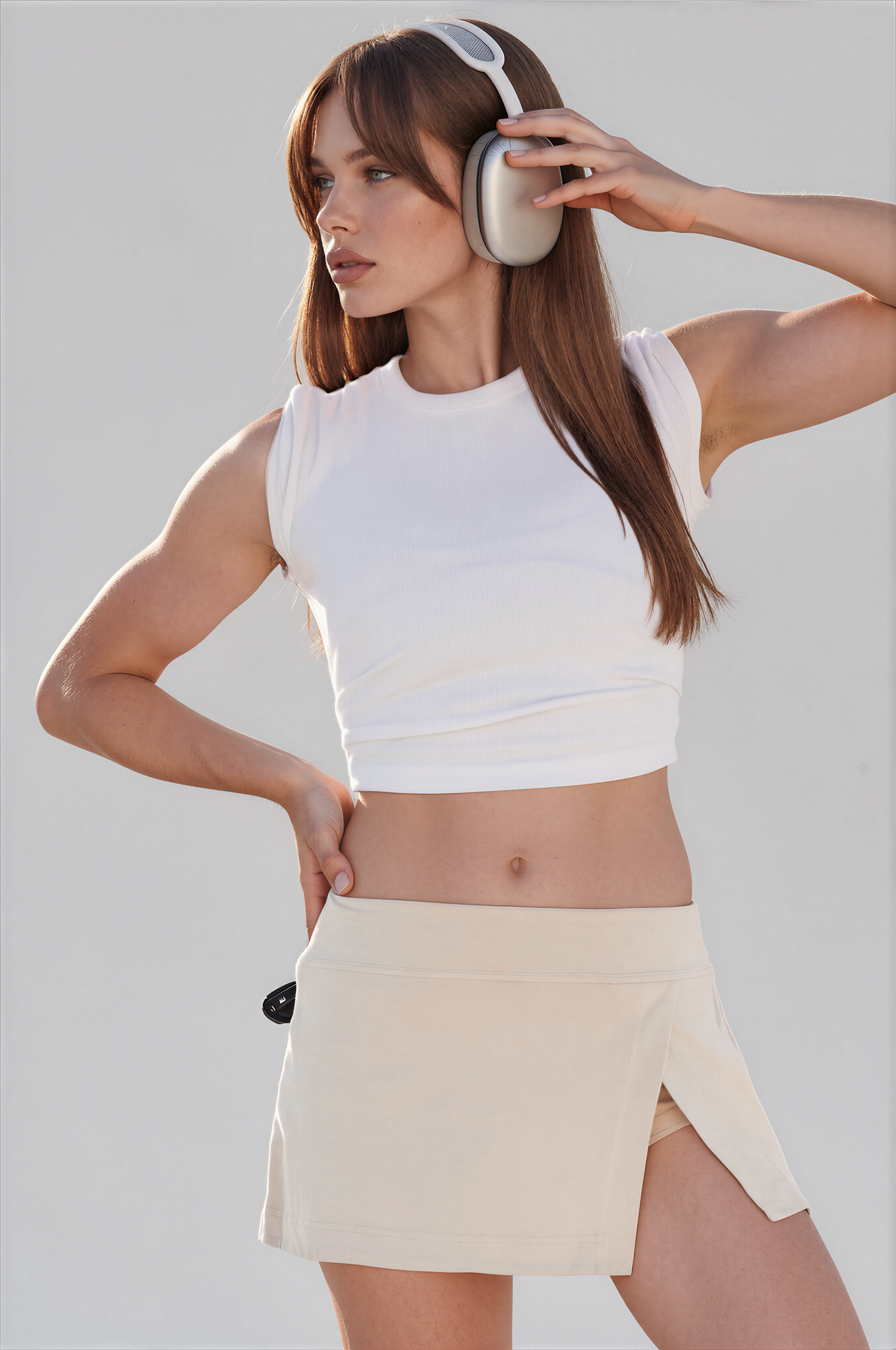 Hot Shot Mini Skort CAPPUCINO