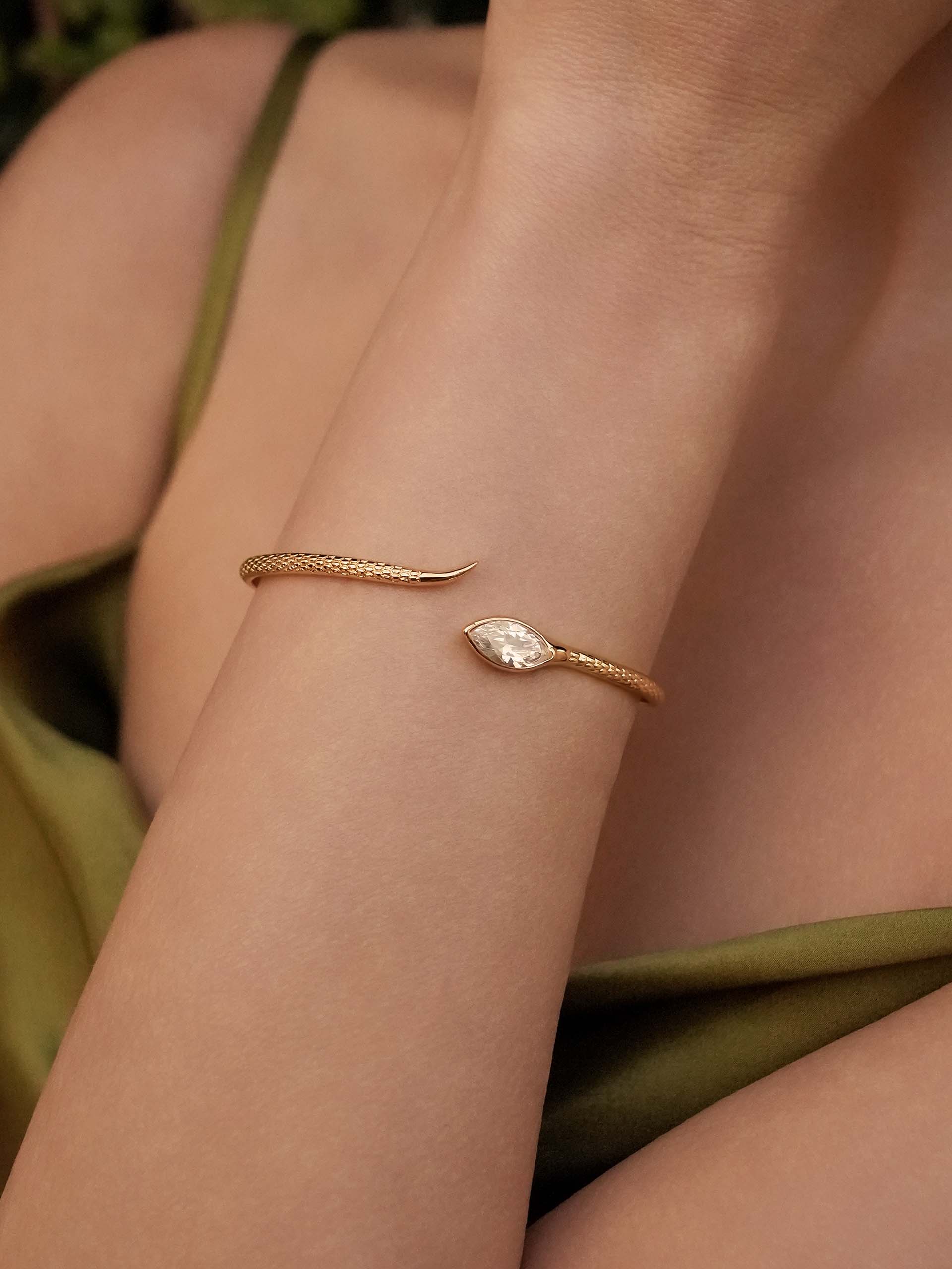 Marquise Crystal Cuff