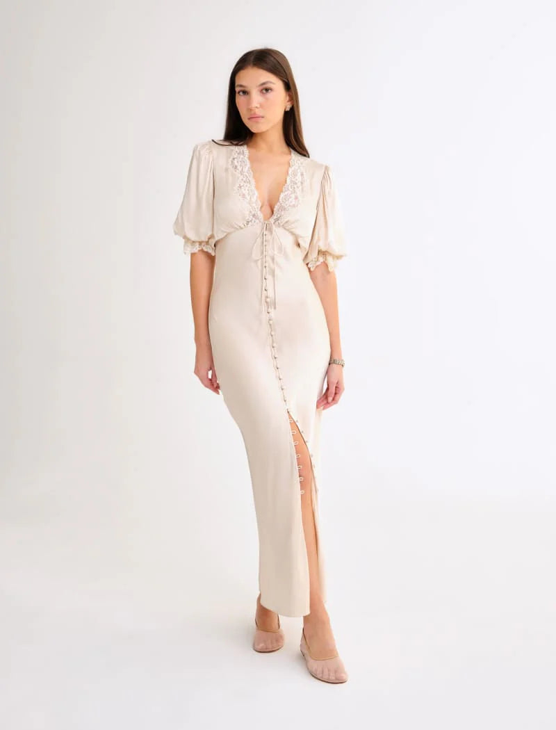 Rumored Honey Duster Maxi Dress Dove