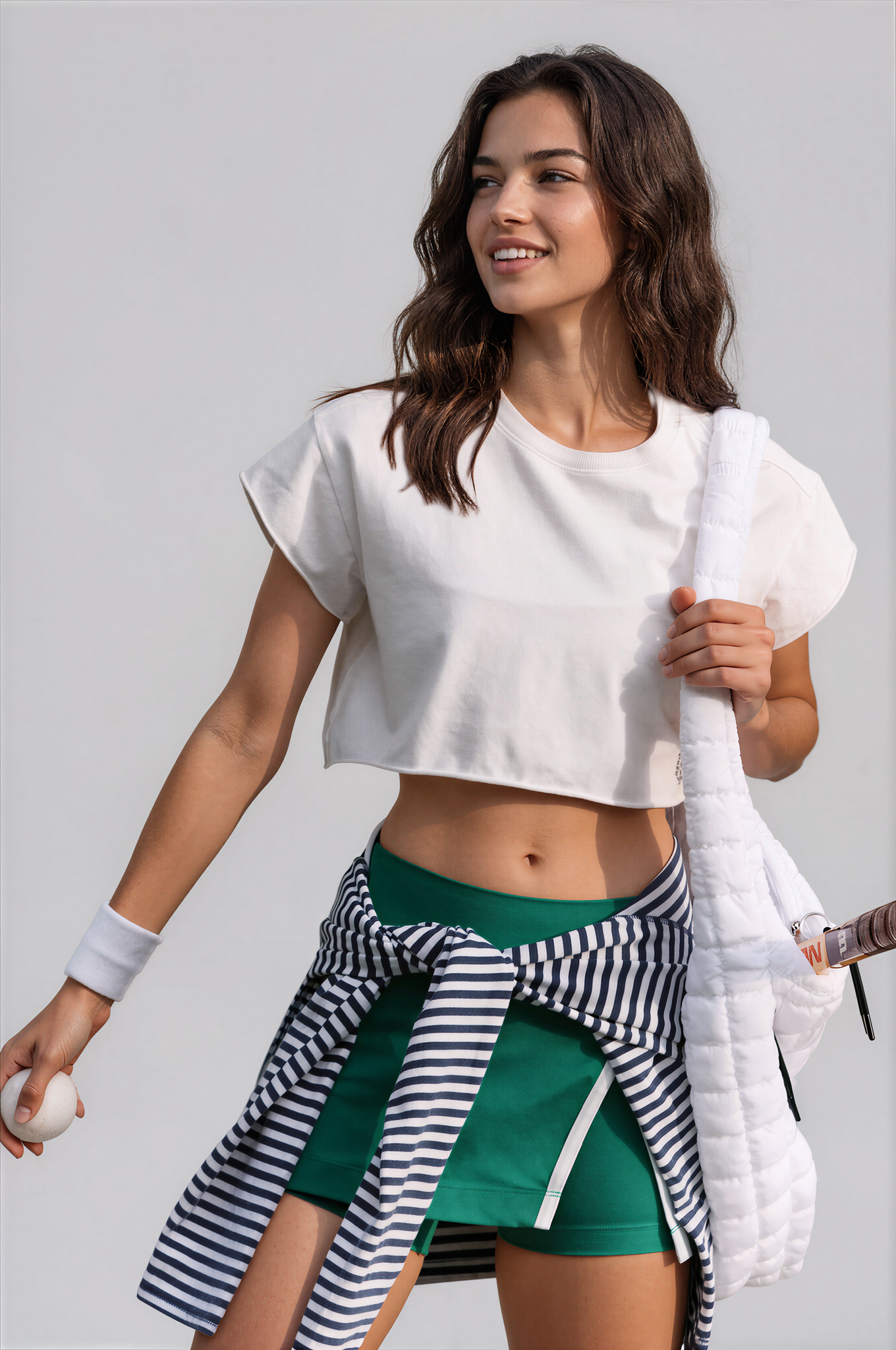 FP Movement Hot Shot Cropped Tee White