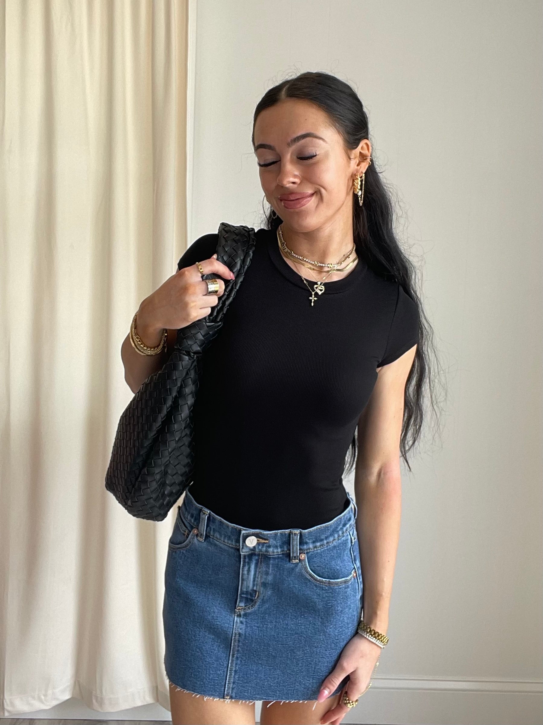 Mercedes Basic Rib Knit Tee