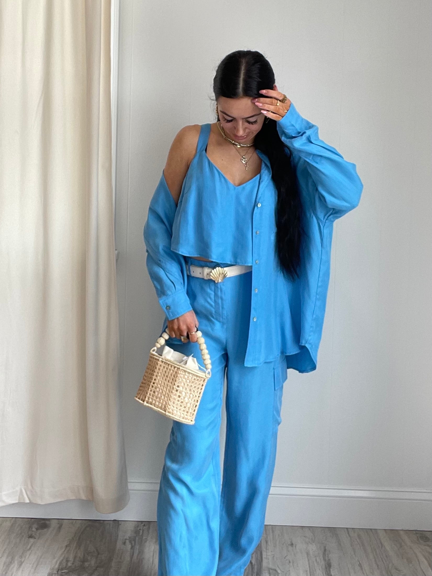 Maggie Button Down | Blue