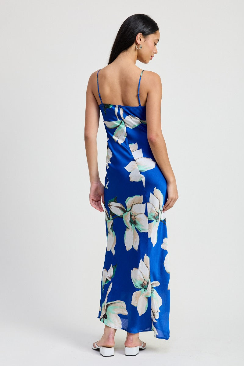 The Alix Floral Maxi Dress | Blue
