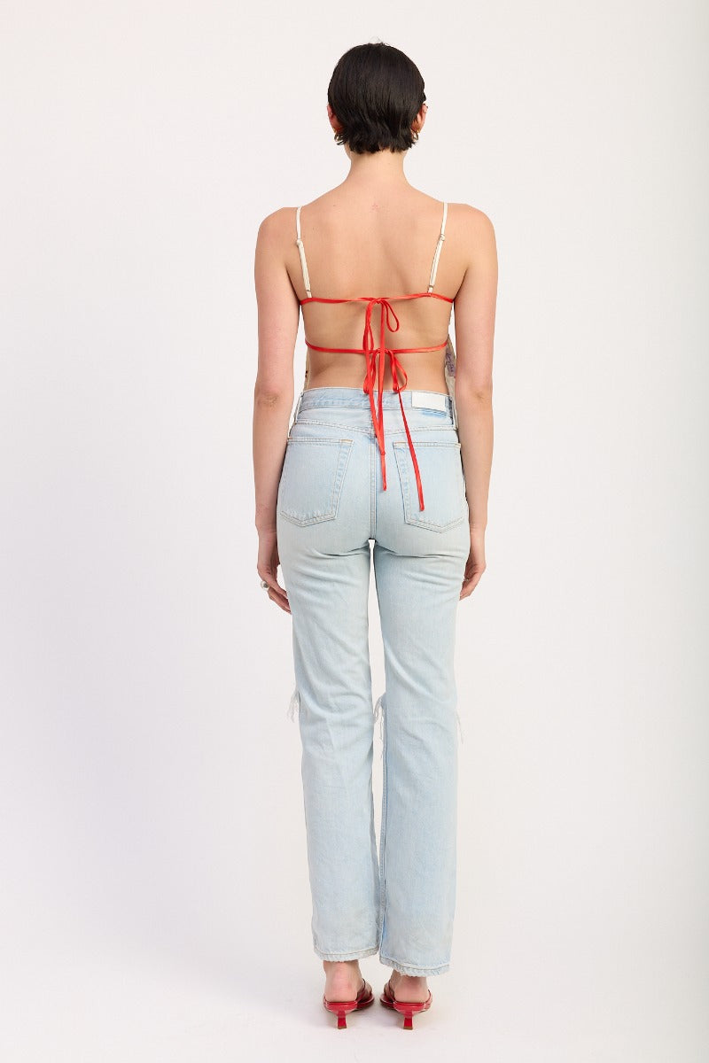 Roses Backless Tank Top