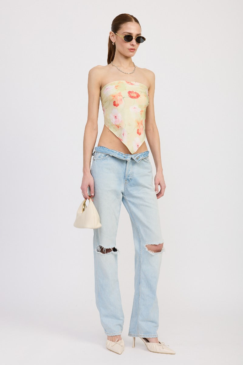 Georgie Floral Scarf Top