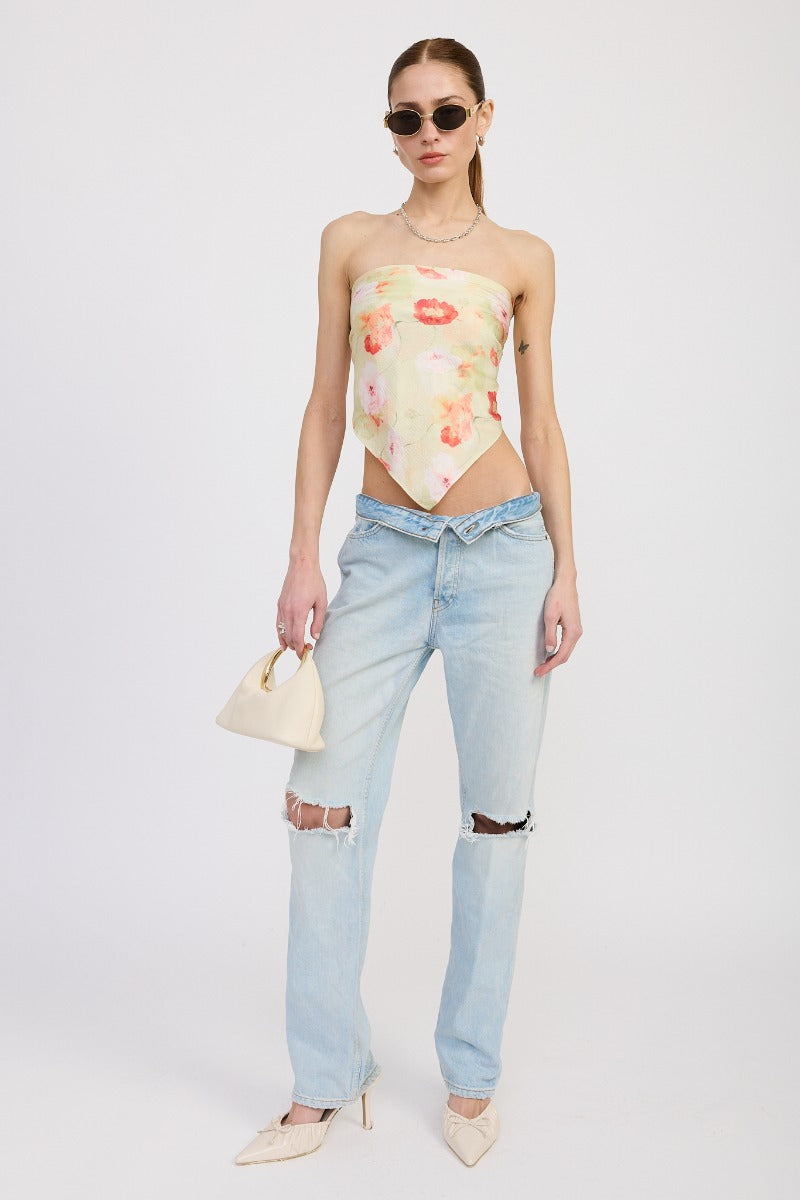 Georgie Floral Scarf Top