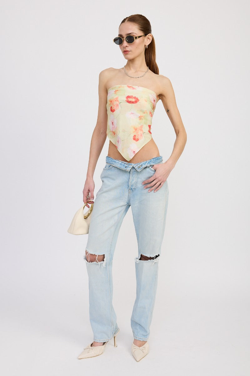 Georgie Floral Scarf Top