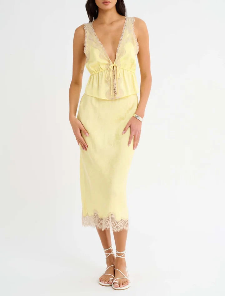 Lady Lace Midi Skirt