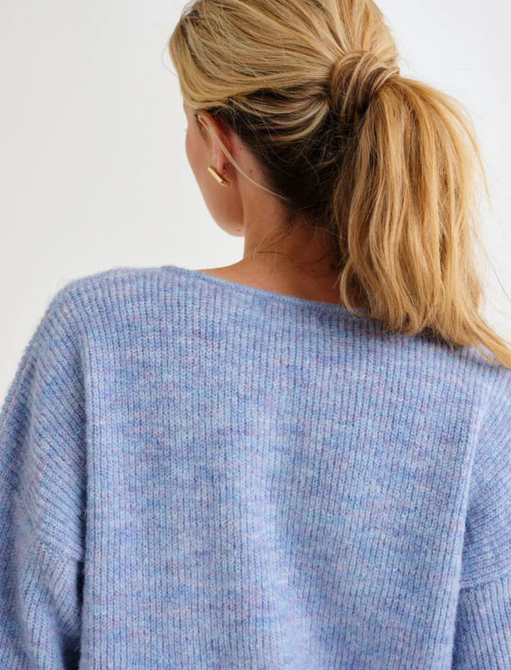 Newport Cardigan | Blue Heather