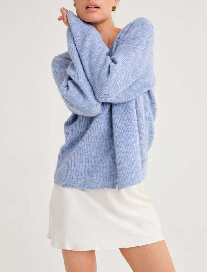 Newport Cardigan | Blue Heather