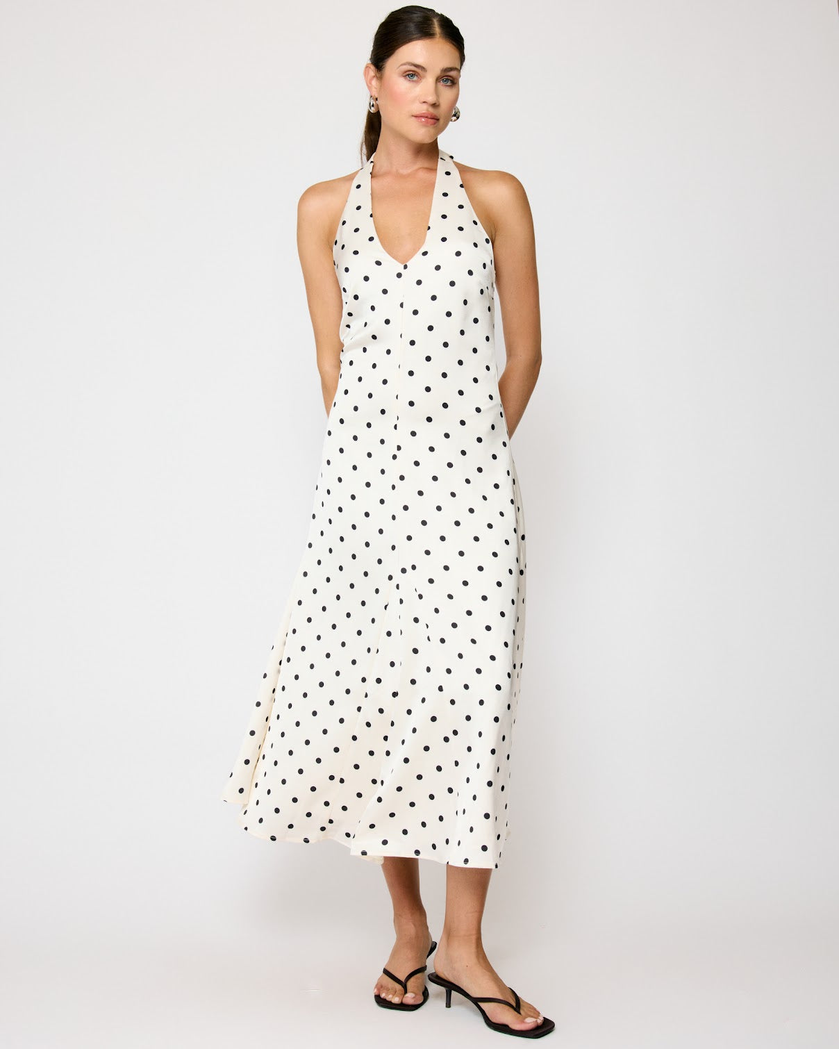 line and dot maxi dress NOAH MAXI DRESS