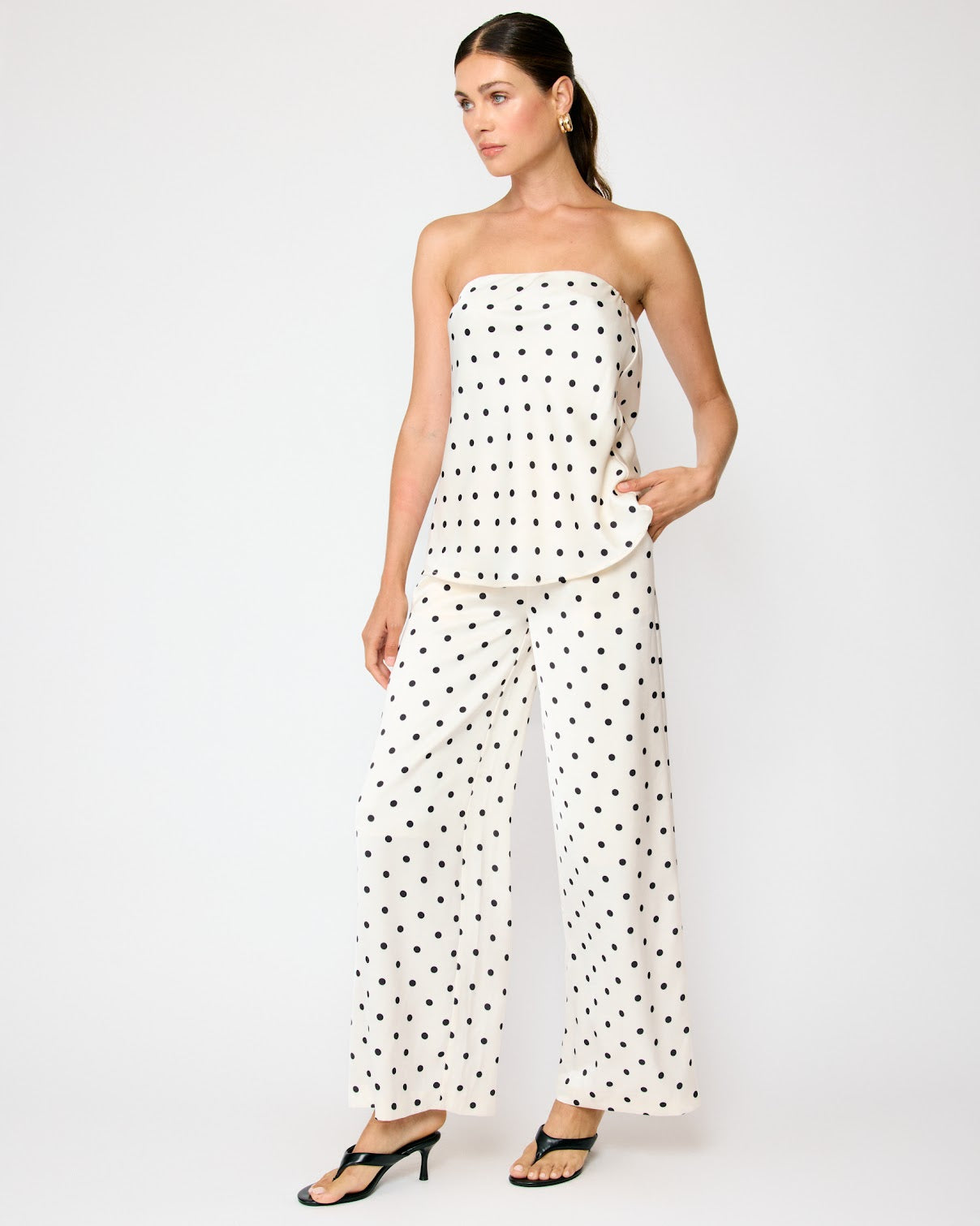 Line & Dot Ravyn ivory Multi Tube Top