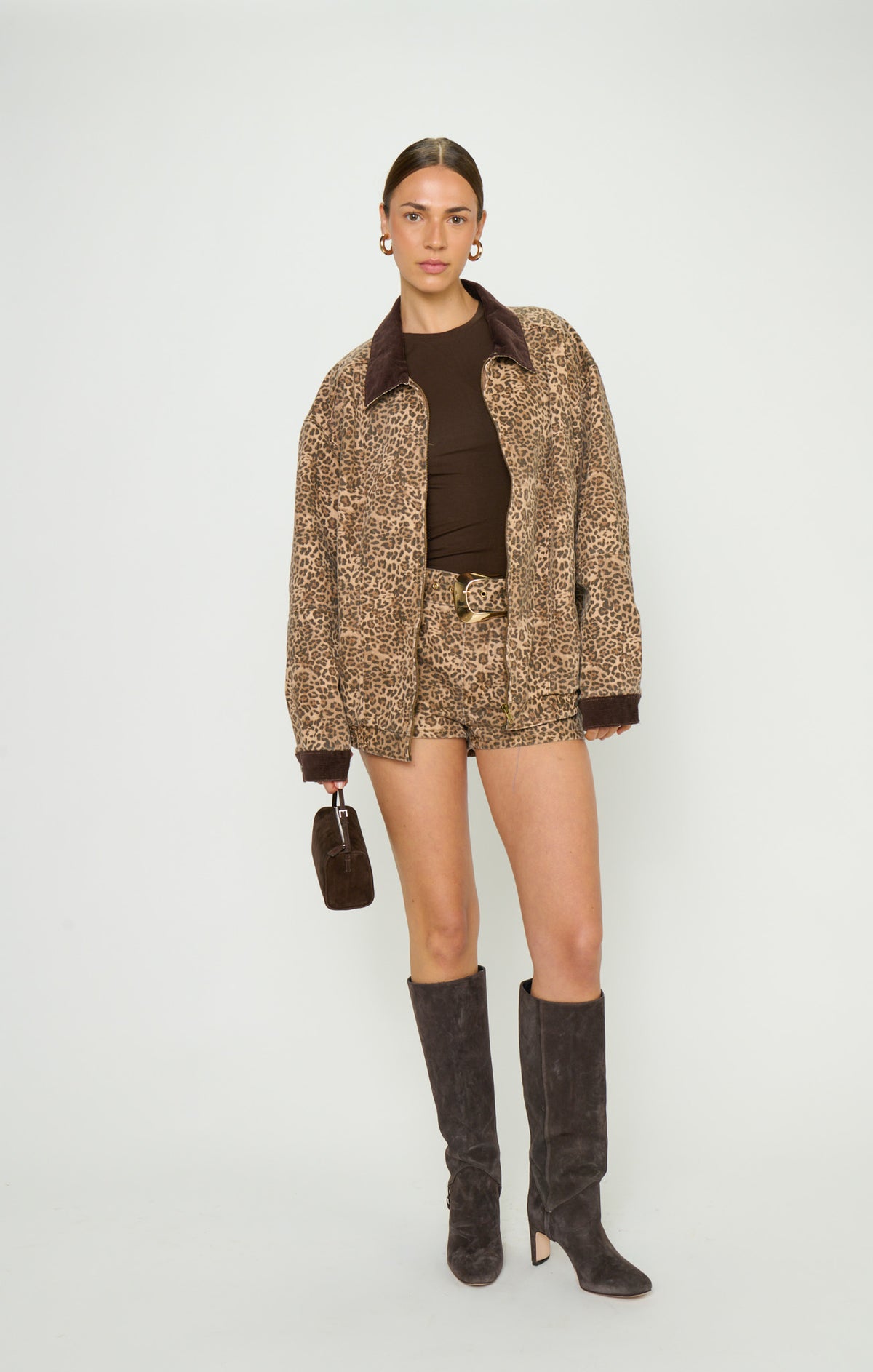 Show me Your Mumu Carter Leopard Bomber Jacket