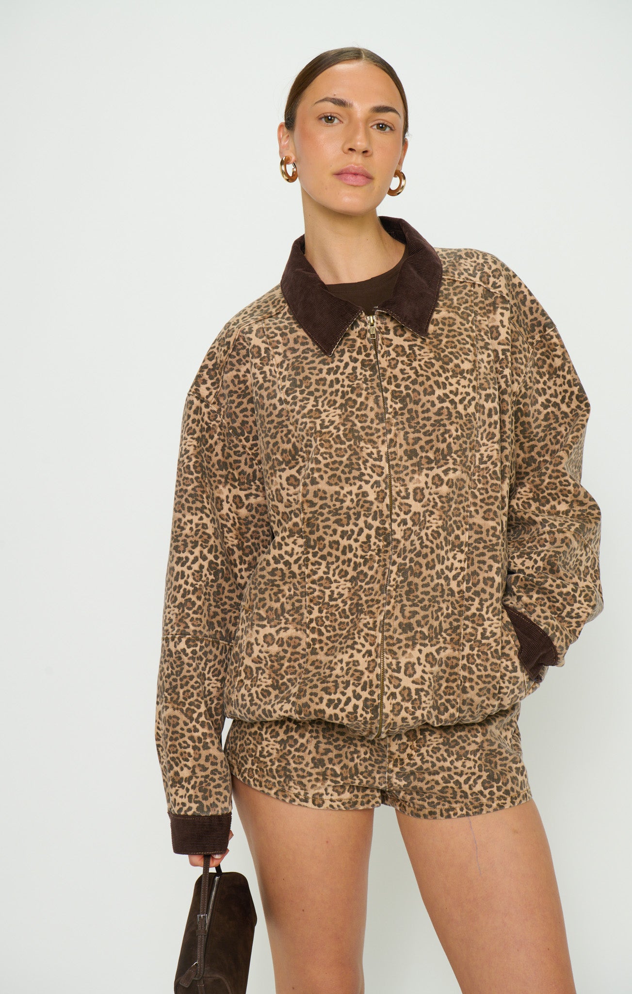 Show me Your Mumu Carter Leopard Bomber Jacket