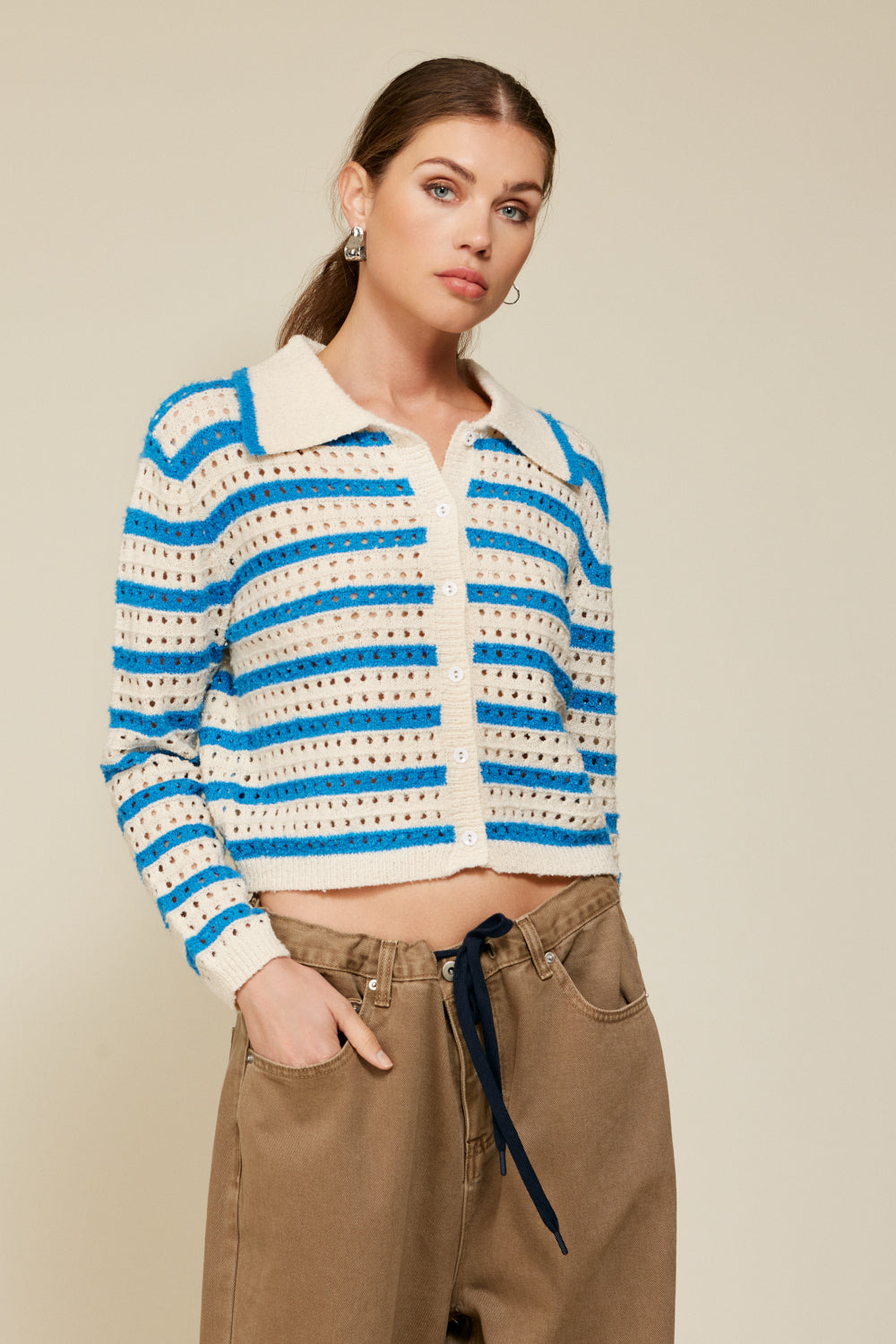 Final Sale Meera Striped Cardigan