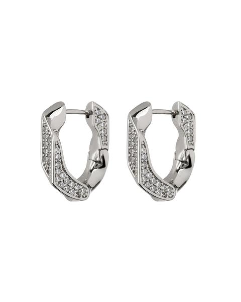 Pave Cuban Link Hoops