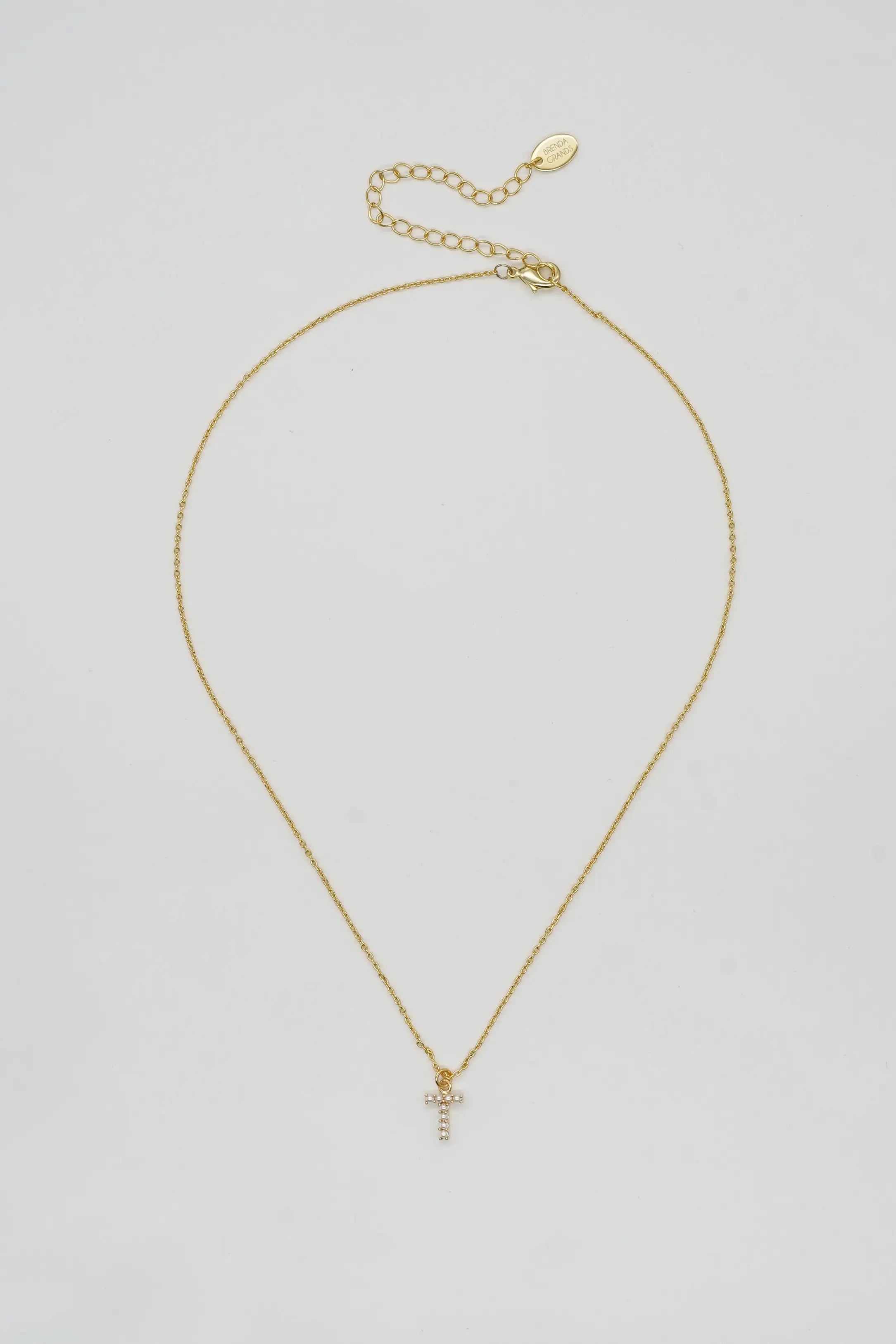 T Dainty Love Pearl Initial