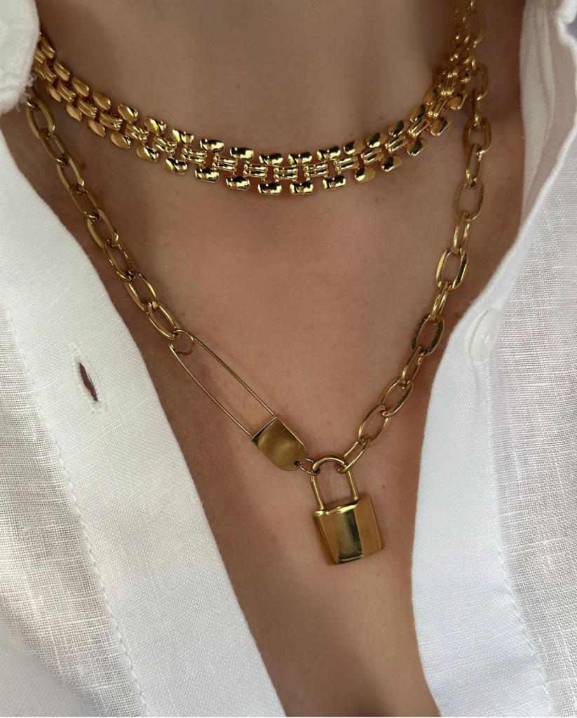 Rolax Choker Necklace | Gold