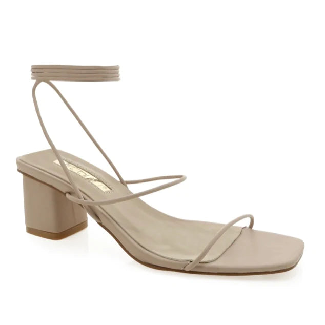 Hazi Strappy Block Heels | Stone