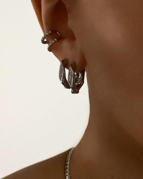Pave Cuban Link Hoops