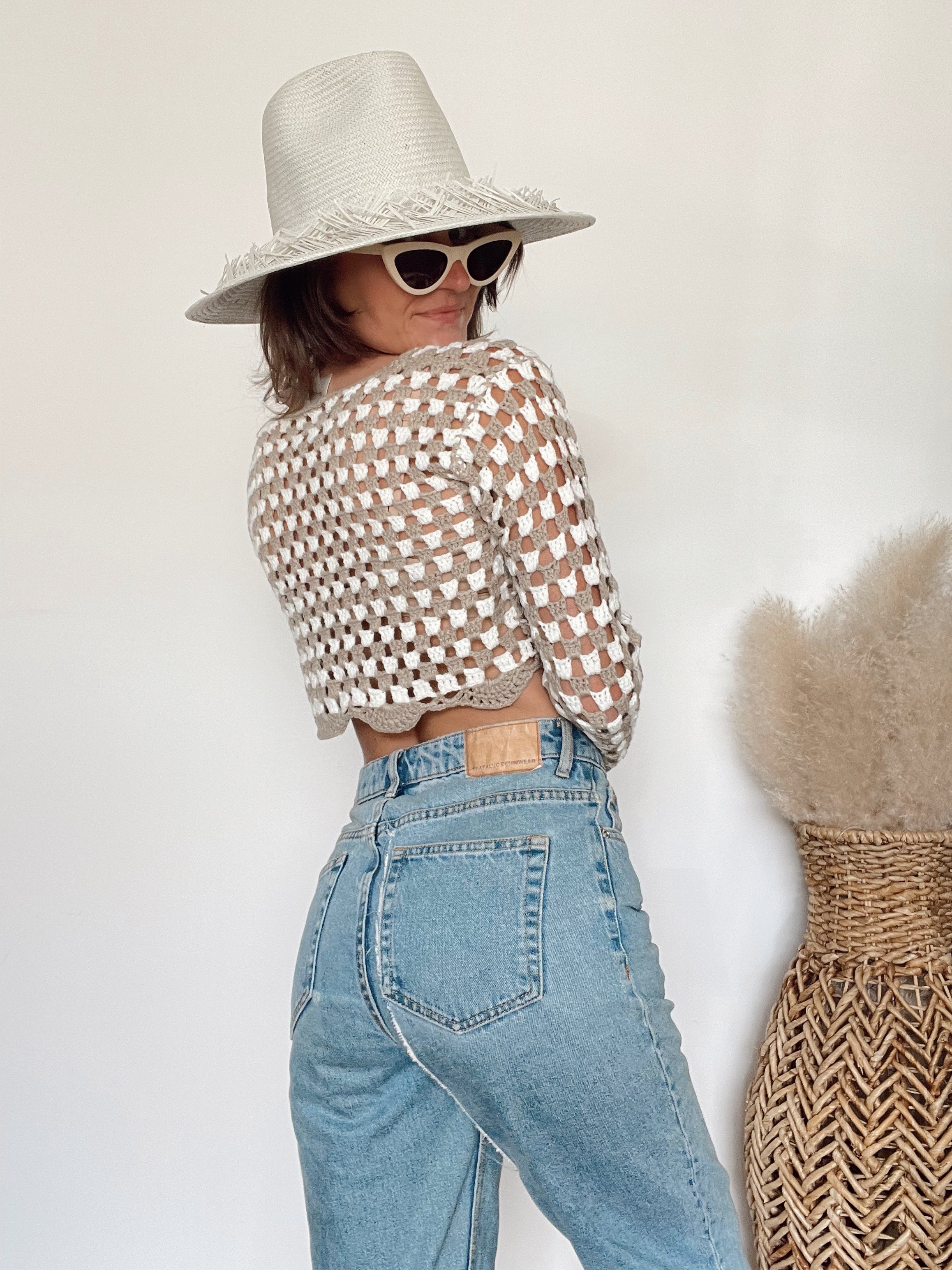 The Darcie Straw Hat | White