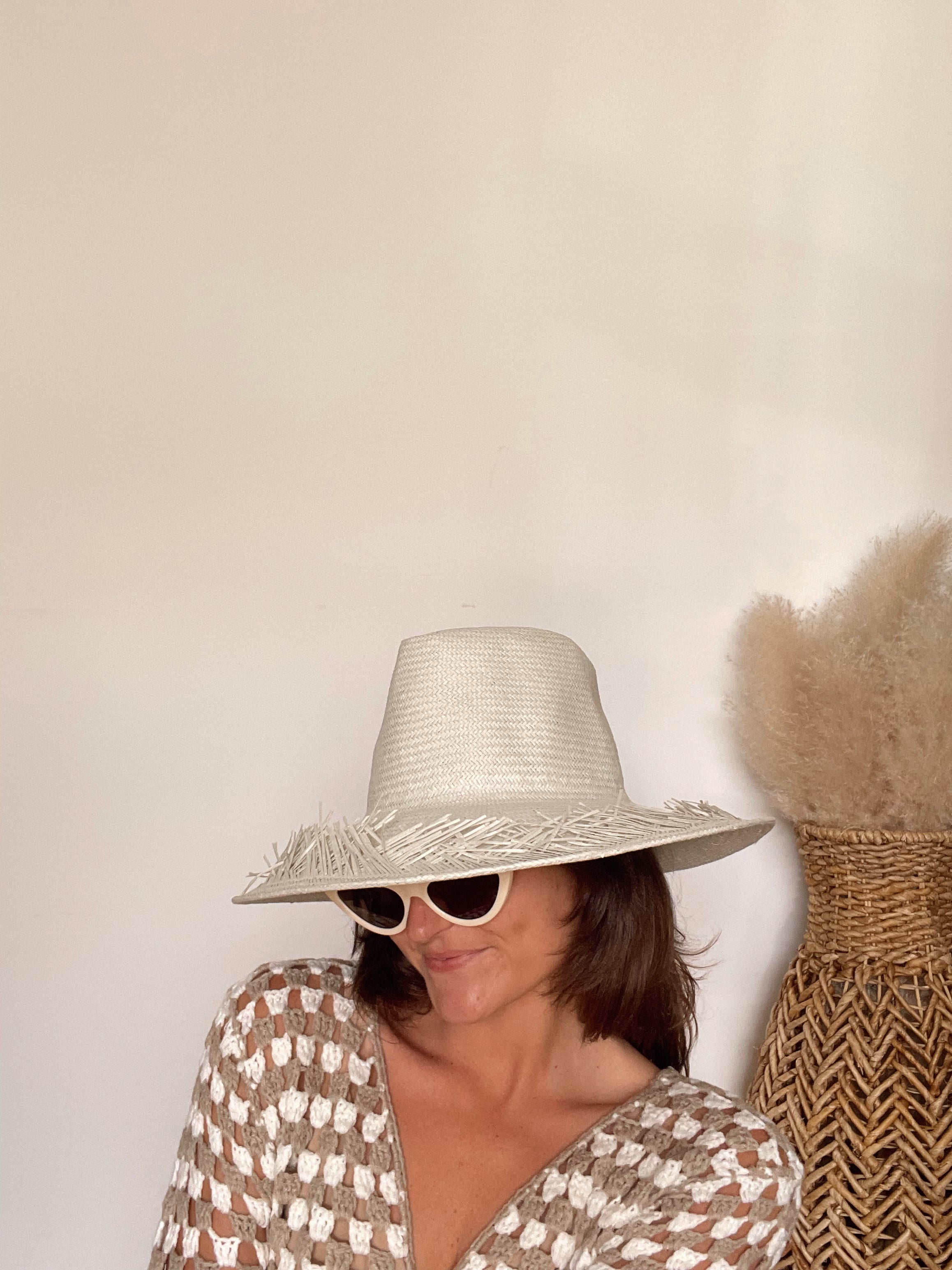 The Darcie Straw Hat | White