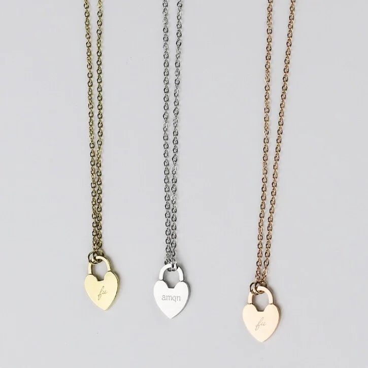 FU Heart Necklace - By Amannequin - amannequin - amannequin