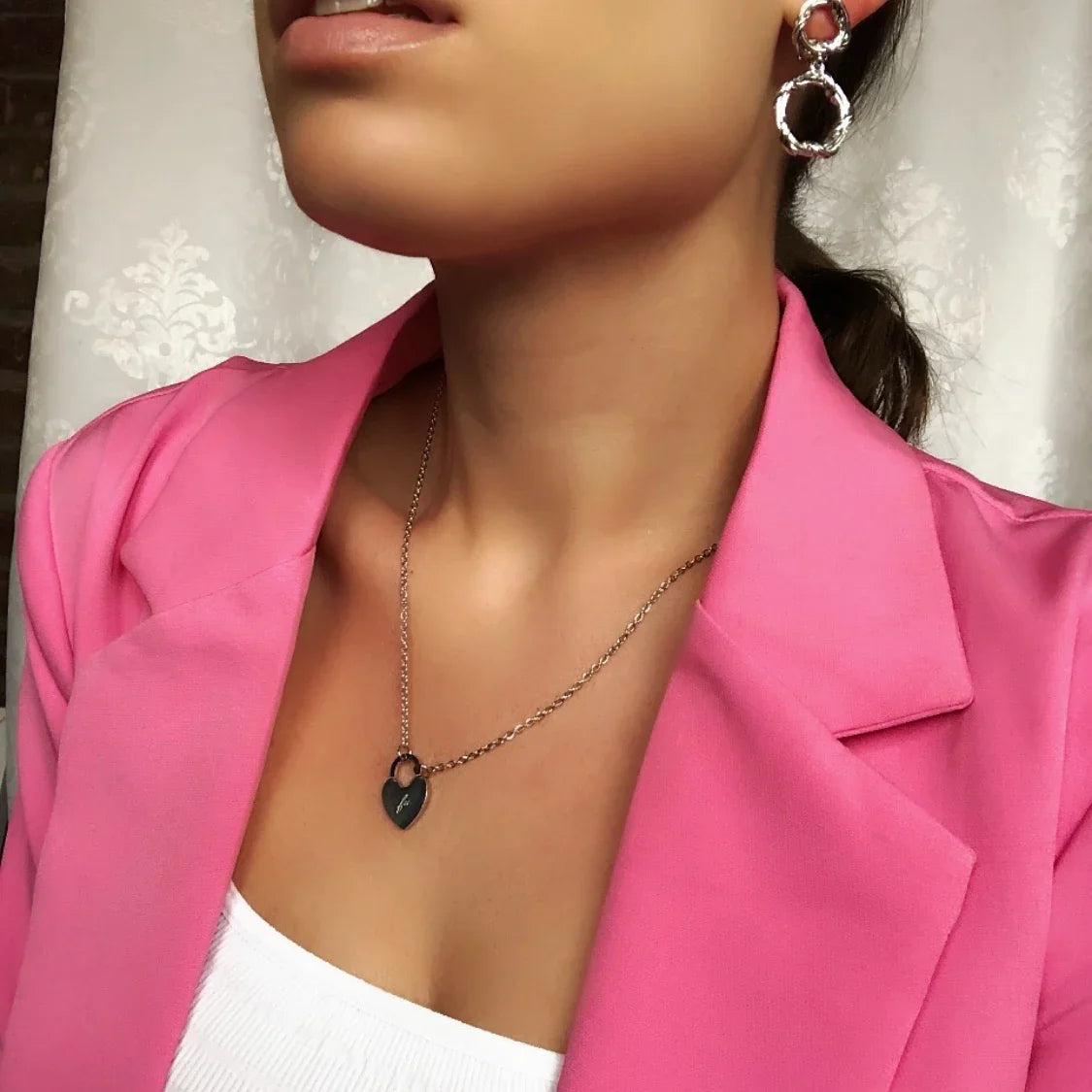 FU Heart Necklace - By Amannequin - amannequin - amannequin
