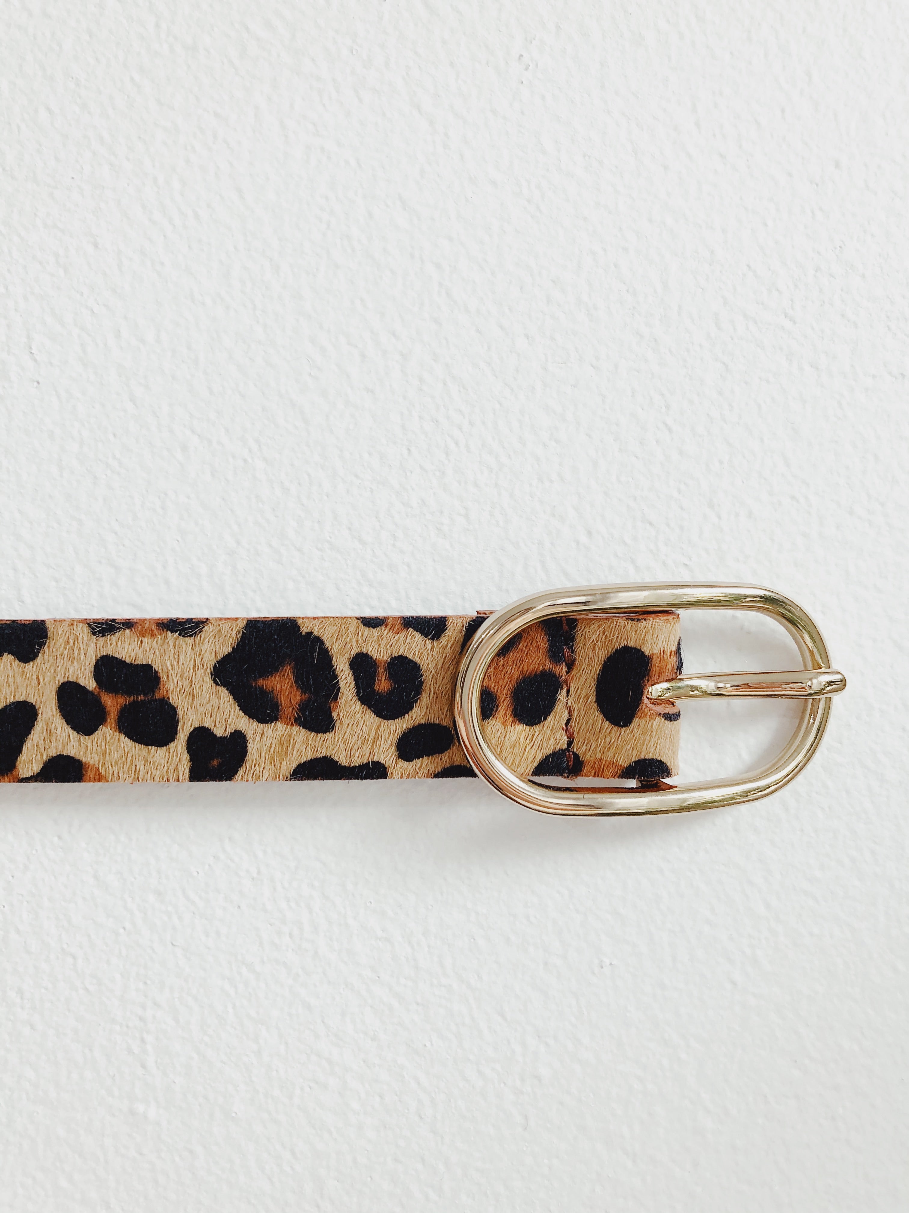 Koko Leopard Leather Belt | amannequin | Coco Kimono