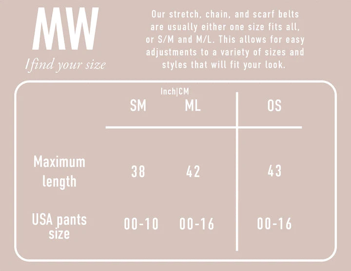 Twisted Double Circle Stretch Belt