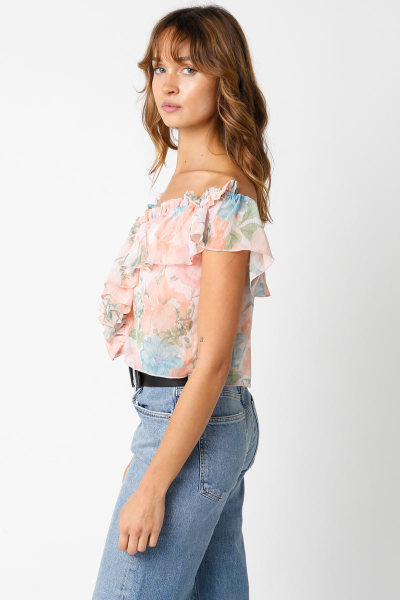 FINAL SALE Kiera Floral Off the Shoulder Top