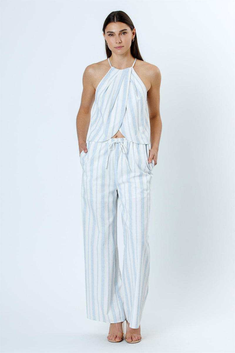 Santorini Striped Wide Leg Pants
