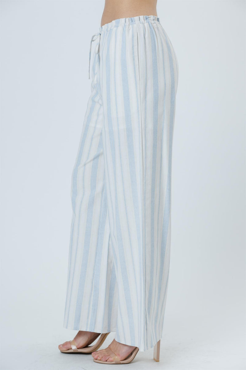 Santorini Striped Wide Leg Pants