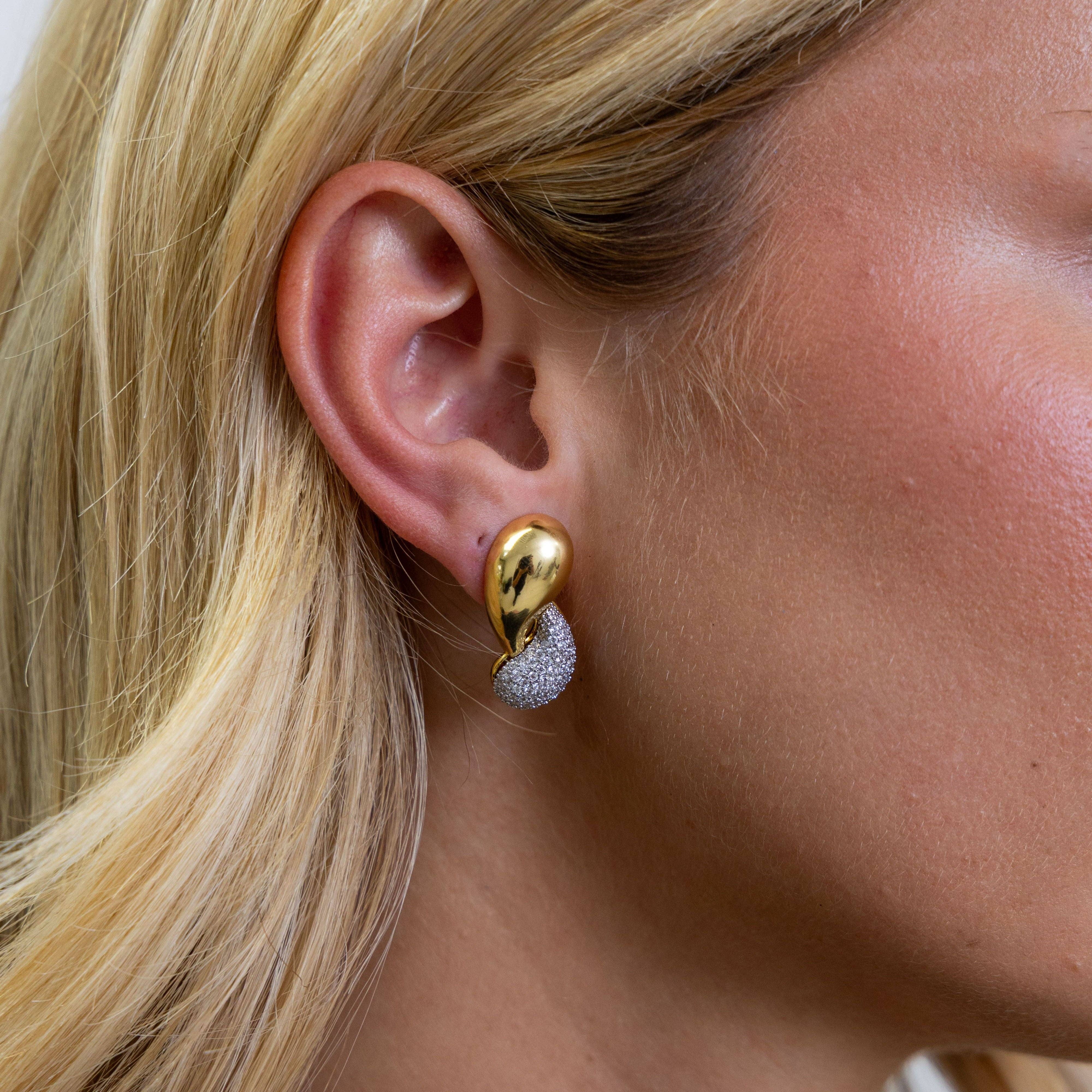 Sahira Jewelry Design - Pave Raindrop Earring