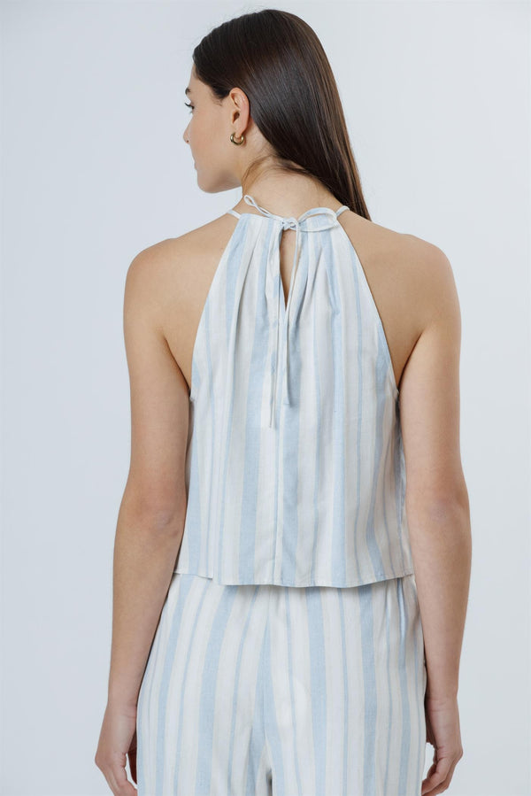 Santorini Striped Halter Top